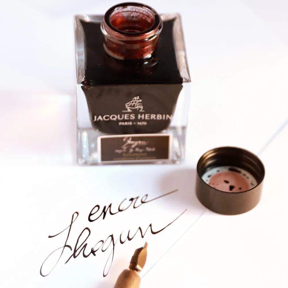 Jacques Herbin Shogun by Kenzo Takada & K3 50ml Ink Bottle - pen